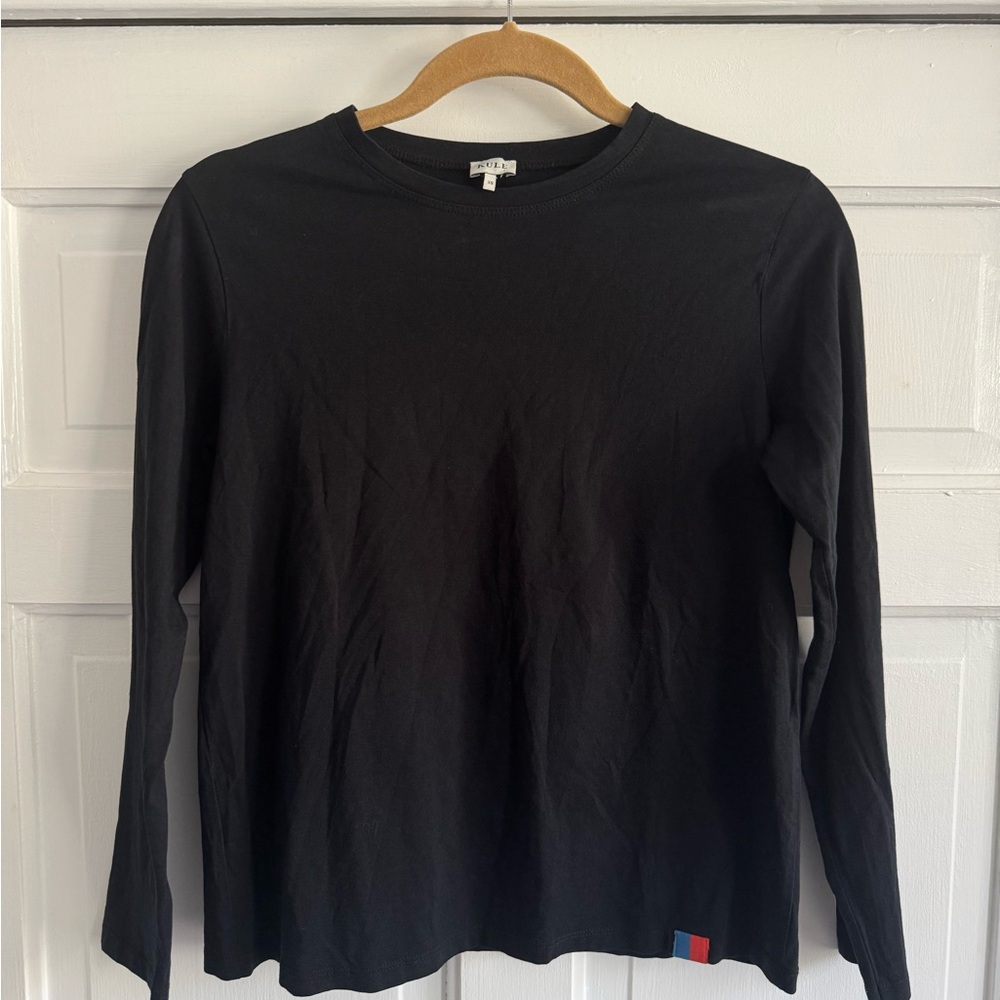 KULE The Modern Black Long Sleeve Top